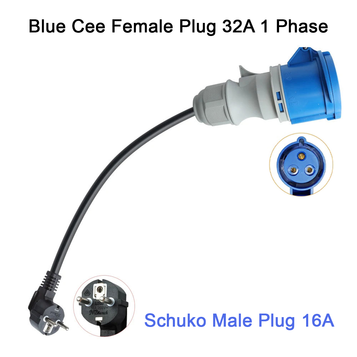 NTO Blue CEE Female Power Plug - đánh giá và giá Ev Charger Adapter