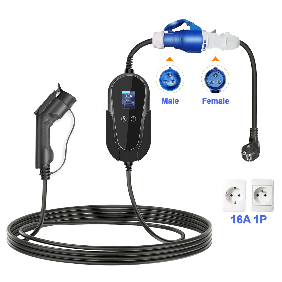 NTO Blue CEE Female Power Plug - đánh giá và giá Ev Charger Adapter