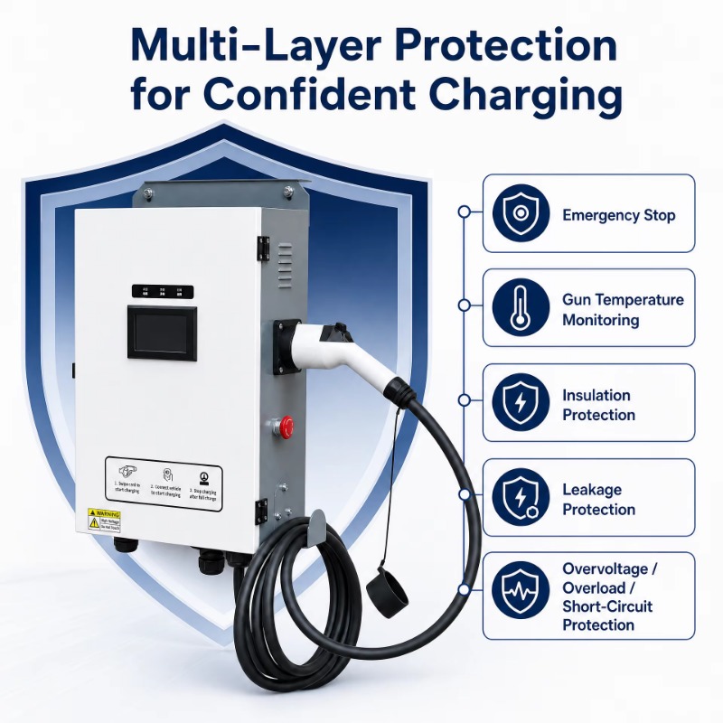 Floor-mounted Charging Station - đánh giá và giá Fast Ev Charger