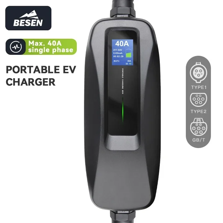 BESEN 8.8kW Portable Type 1 EV - đánh giá và giá Portable Ev Charger