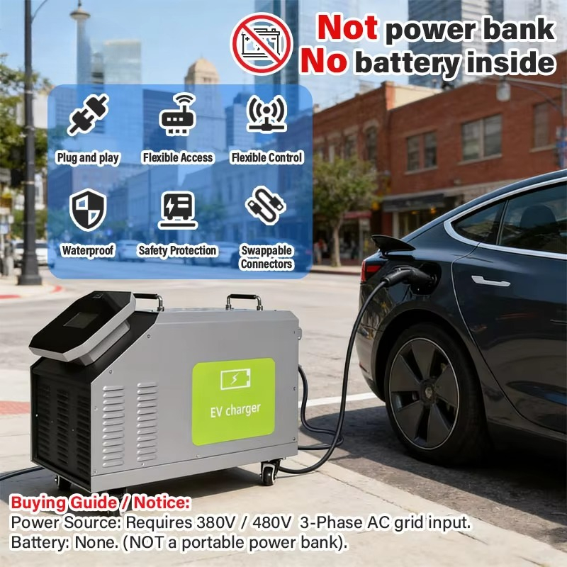 480V 3 Phase AC Power Input 7k - đánh giá và giá Portable Ev Charger