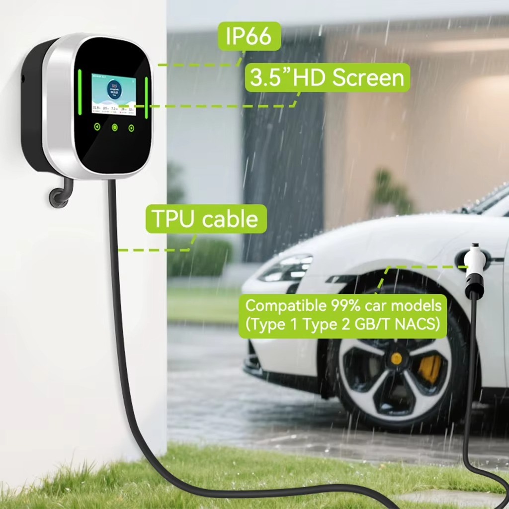 Smart EV Charger Wallbox 22kW  - đánh giá và giá Type 2 Charger